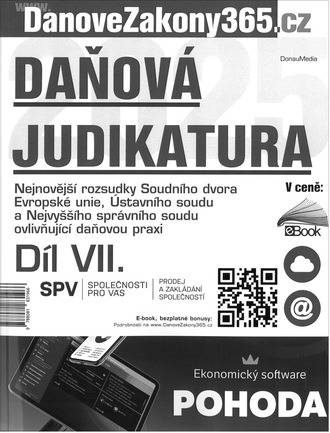 Daňová judikatura Díl VII.