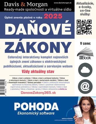 Daňové zákony 2025 SR XXL Profi